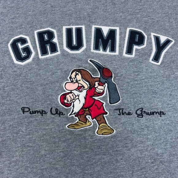 Disney Unisex Grumpy Graph “Pump Up the Grump” Short Sleeve T Shirt Sz L - Picture 2 of 5